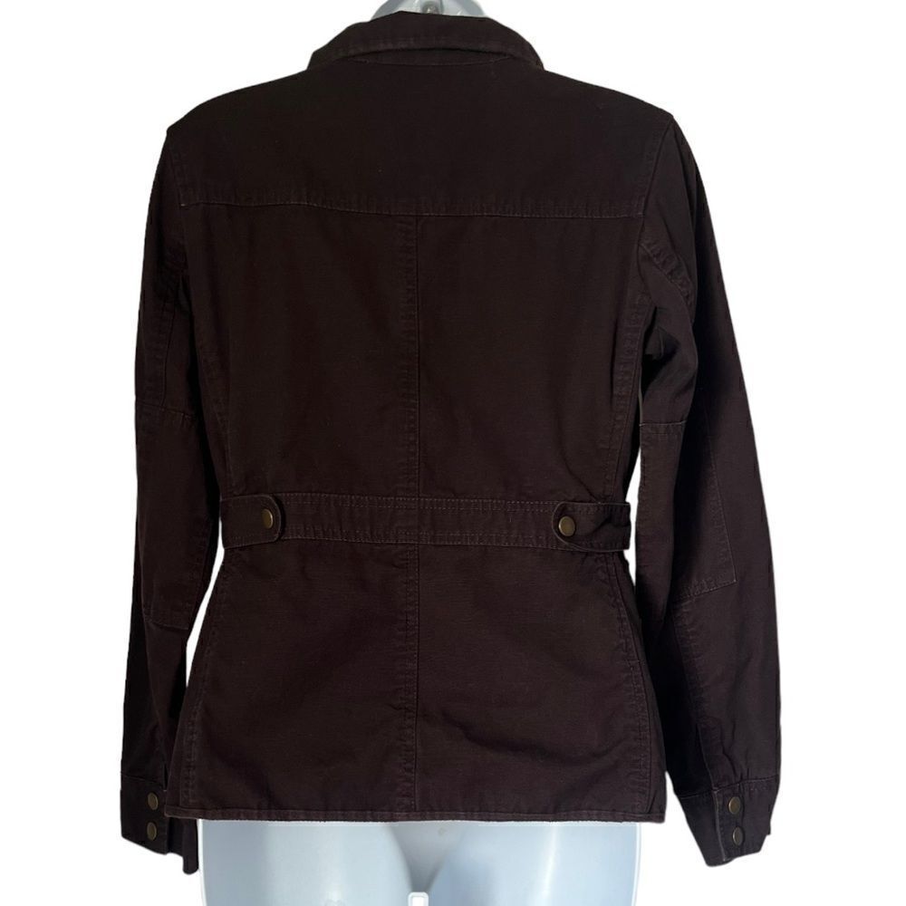 KUT from the Kloth Dark Brown Utility Zip Up Fall Winter Jacket size S - Picture 5 of 10